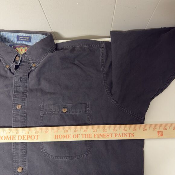 Vtg Ralph Lauren Shirt Button Down Chaps Boyscout Label Men 16.5/32 Sleeve Cut - Picture 9 of 11